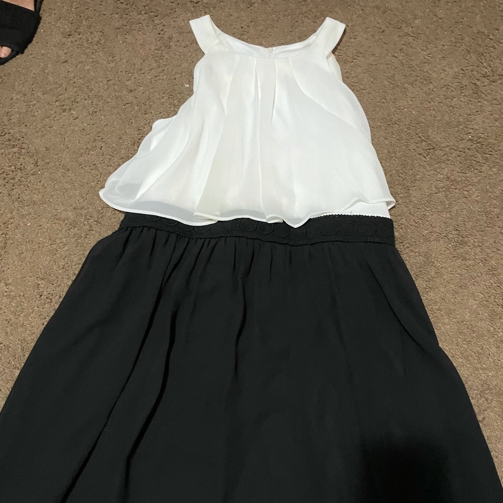 Black and white summer dress